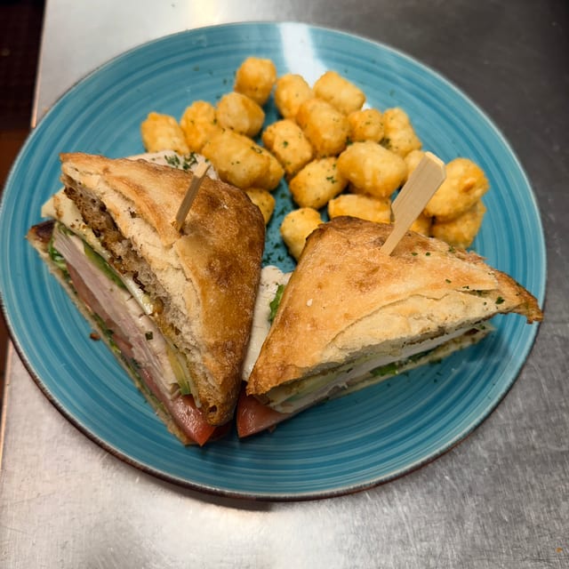 Roxxie's Rosie Chicken Sandwich.