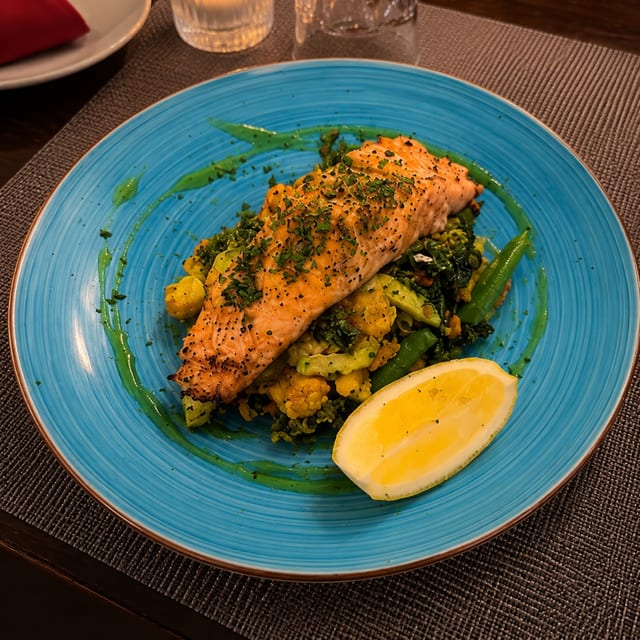 Grilled Wild Salmon-Loch Duart.