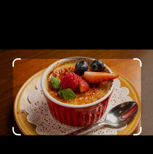 Creme Brulee - with Seasonal Garnish (GF).